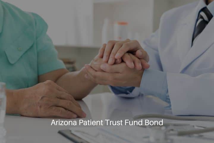 Arizona Patient Trust Fund Bond - Hand of a doctor reassuring his patient. Medical concept.