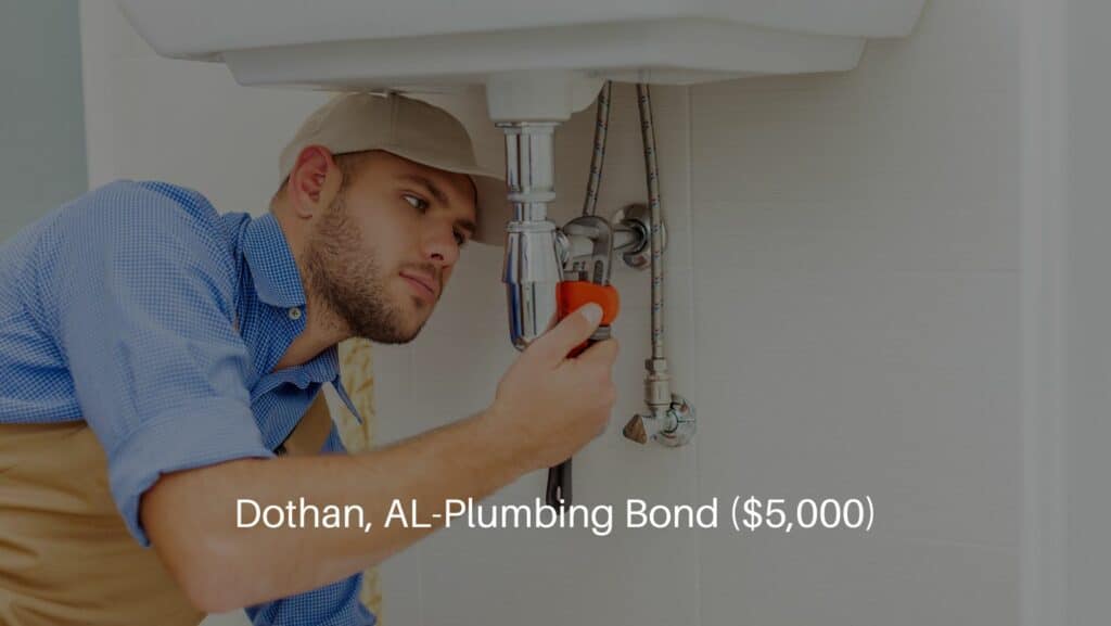 Dothan, AL-Plumbing Bond ($5,000) - Man repairing sink.