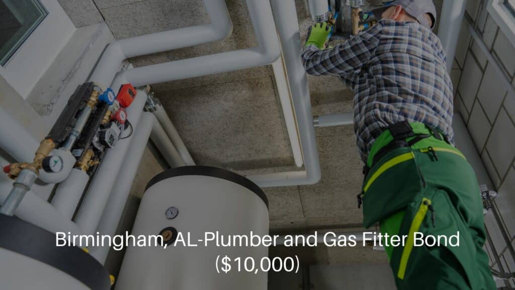 Birmingham, AL-Plumber and Gas Fitter Bond ($10,000) - A modern natural gas heating system installation.