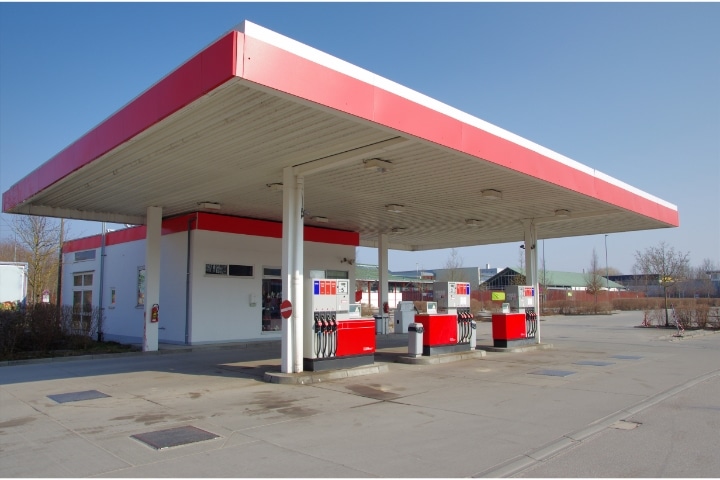 Connecticut Motor Vehicle Fuels Distributor Bond - A car petrol gas station.
