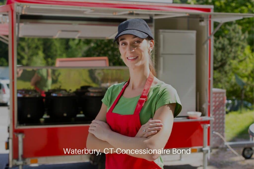 Waterbury, CT-Concessionaire Bond - Young employee of a concession stand.