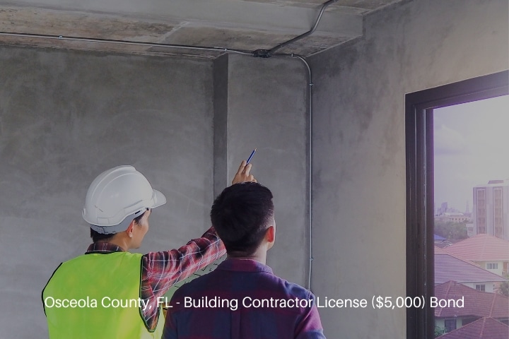Osceola County, FL - Building Contractor License ($5,000) Bond - Contractor discussing the construction with the owner.