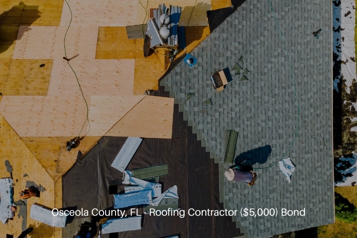 Osceola County, FL - Roofing Contractor ($5,000) Bond - Roof repairs were carried out on apartment building.