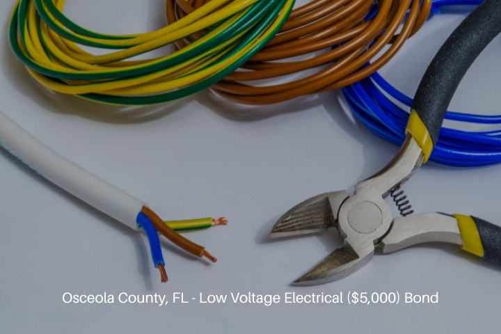 Osceola County, FL - Low Voltage Electrical ($5,000) Bond - Spare parts, tool and wires for replacement of electrical equipment.