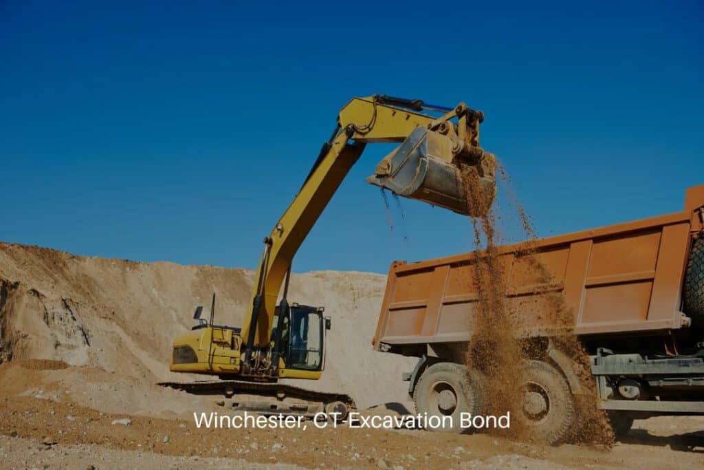 Winchester, CT-Excavation Bond - Wheel loader excavator and tipper dumper.