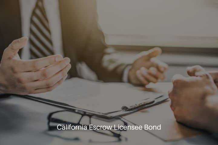 California Escrow Licensee Bond - An agent explaining the details of the agreement.