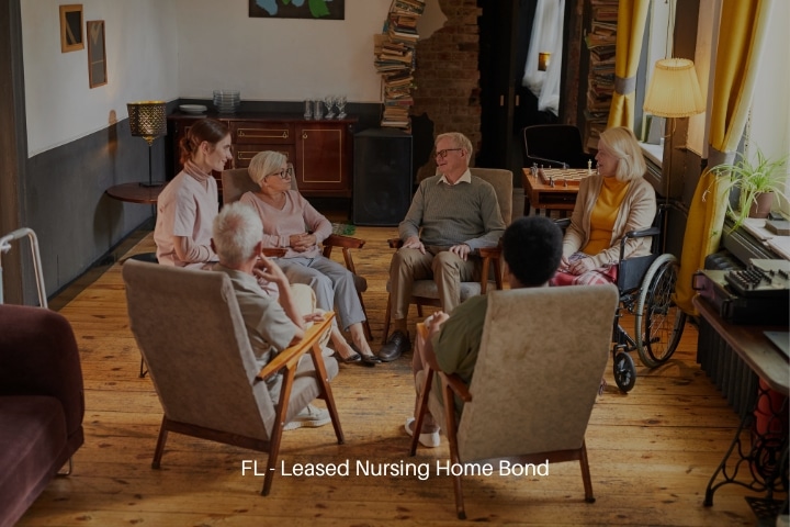 FL - Leased Nursing Home Bond - A group of senior sitting in a circle during therapy session.