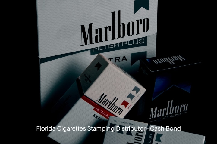 Florida Cigarettes Stamping Distributor - Cash Bond - A malboro cigarette boxes.