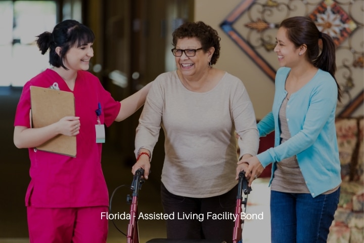 Florida - Assisted Living Facility Bond - Happy senior resident in assisted living facility.