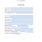 An image of a bond request sheet.