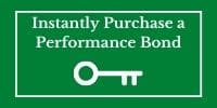 Instantly Purchase a Performance Bond Button. Green with a white key.