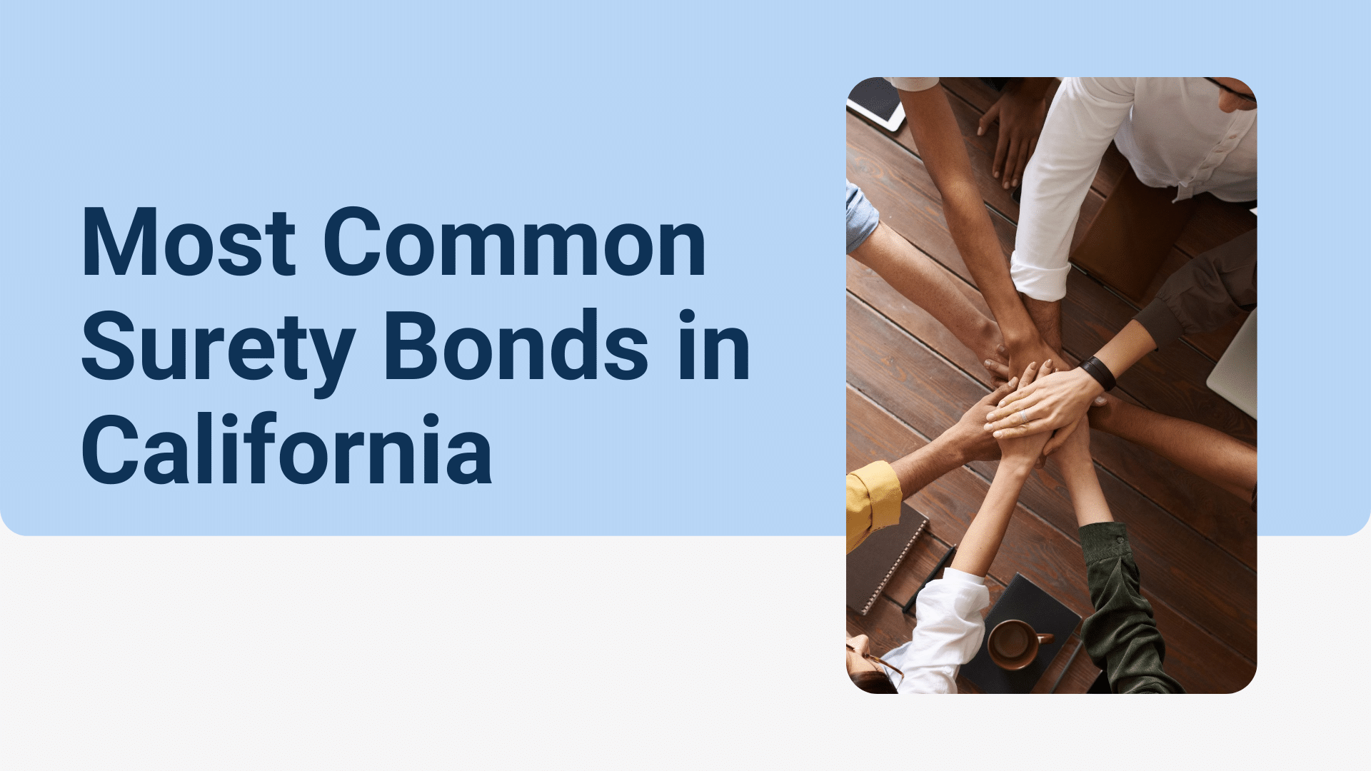 surety bonds - What is the cost of a surety bond in California - hands joined together
