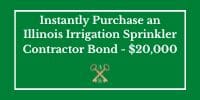 Button to instantly purchase an Illinois Irrigation Contractor Bond with no credit check