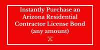Instant purchase button for Arizona Residential Contractor License Bonds.