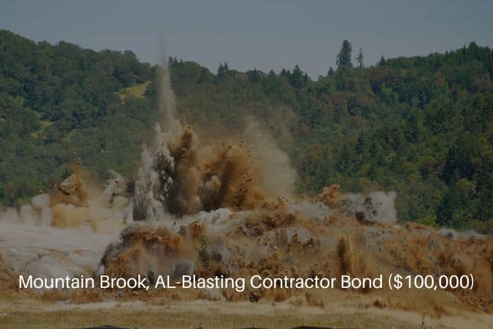 Mountain Brook, AL-Blasting Contractor Bond ($100,000)-Blasting operation of a large rock hill as part of an airport runway extension project.