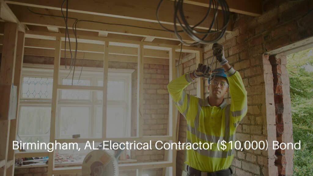 Birmingham, AL-Electrical Contractor ($10,000) Bond - A young electrician clipping wires inside the constructed house.