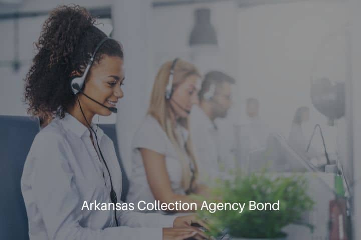 Arkansas Collection Agency Bond - Collection agency worker accompanied by her team.