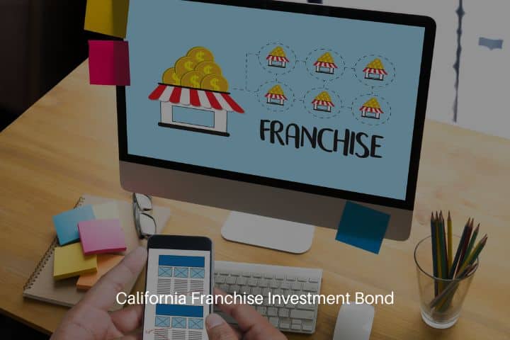 California Franchise Investment Bond - Franchise marketing branding retail and business work concept.