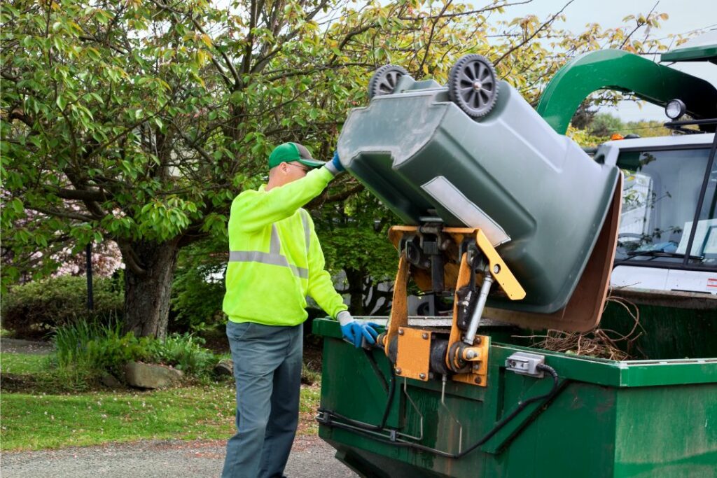 Norwalk, CT - Solid Waste Hauler Bond - A worker who handles recycling and yard waste management.