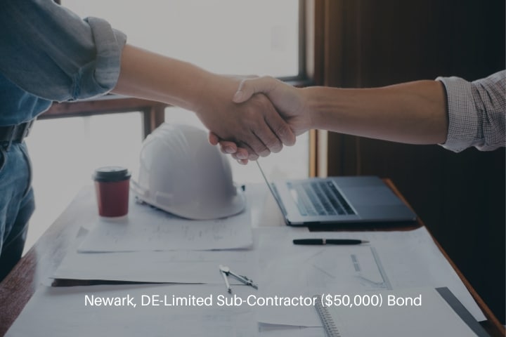 Newark, DE-Limited Sub-Contractor ($50,000) Bond - Two contractors in meeting for the project.