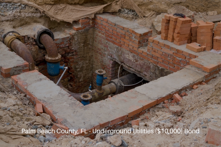Palm Beach County, FL - Underground Utilities ($10,000) Bond - Renovation of underground utilities.