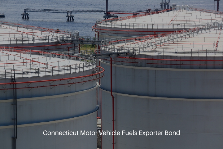 Connecticut Motor Vehicle Fuels Exporter Bond - A storage of tanks at the port ready for export.