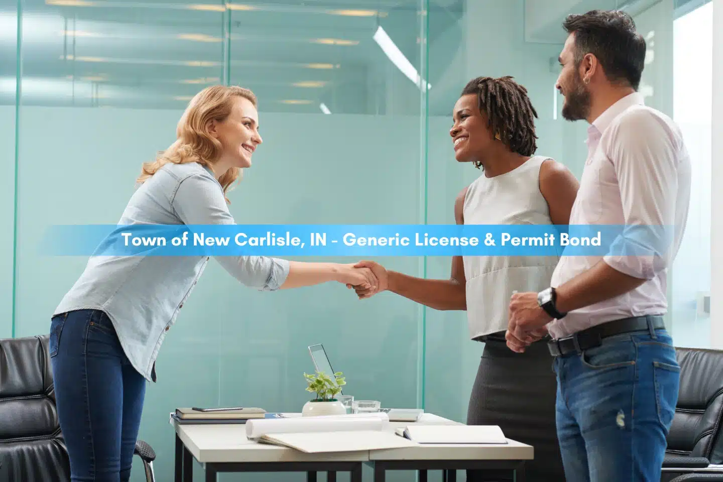 Business partner holding a clipboard with their business contract inside the office.
