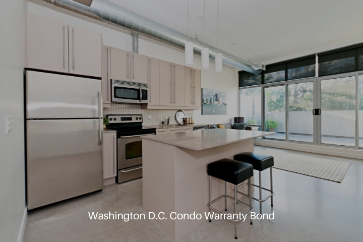 Washington D.C. Condo Warranty Bond - Elegant modern condo kitchen.