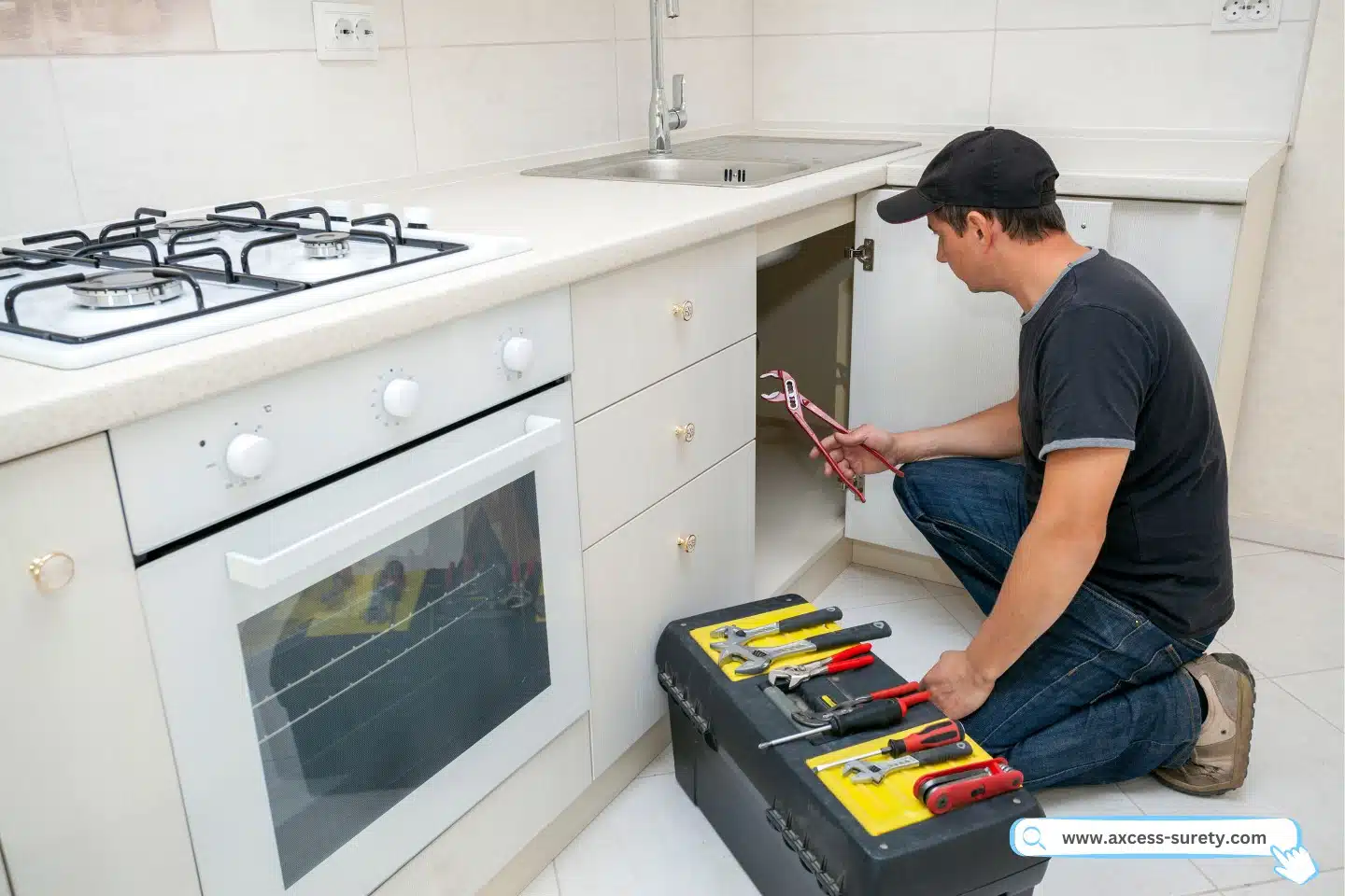 A plumbing repair service.