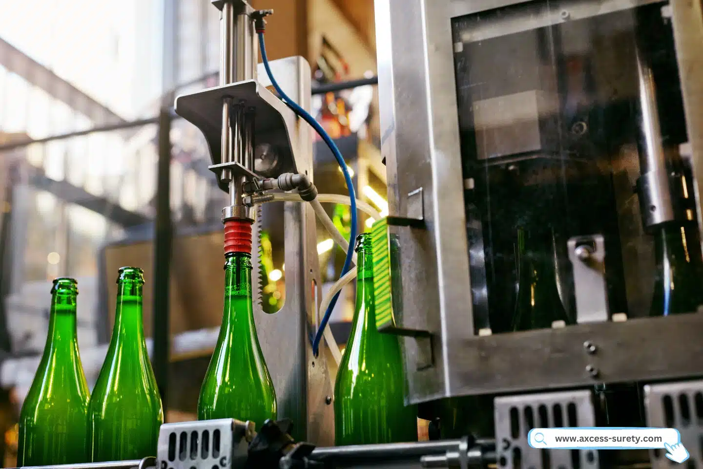 A beer manufacturing process.