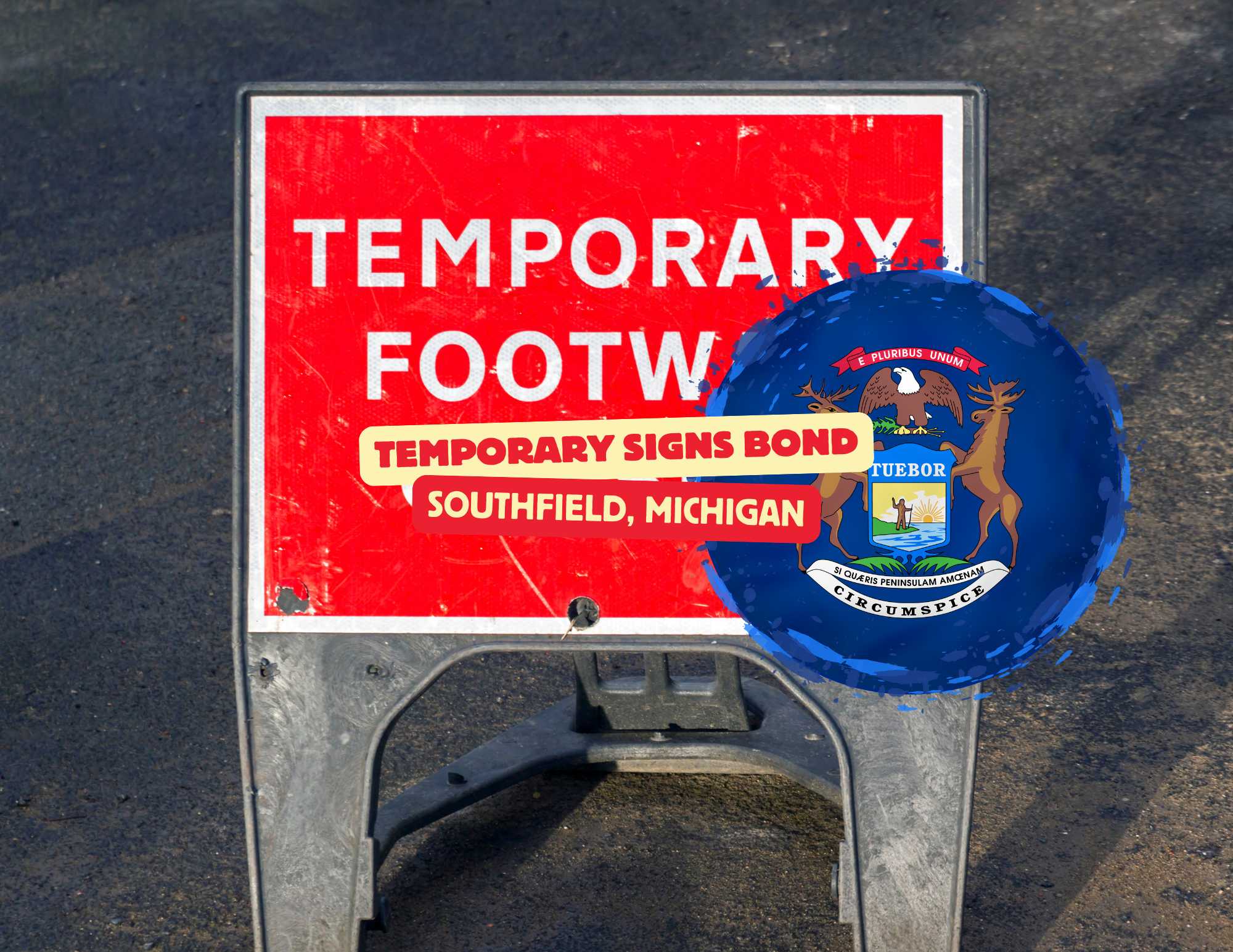 Temporary Command Sign Southfield, MI - Temporary Signs Bond - Axcess Surety
