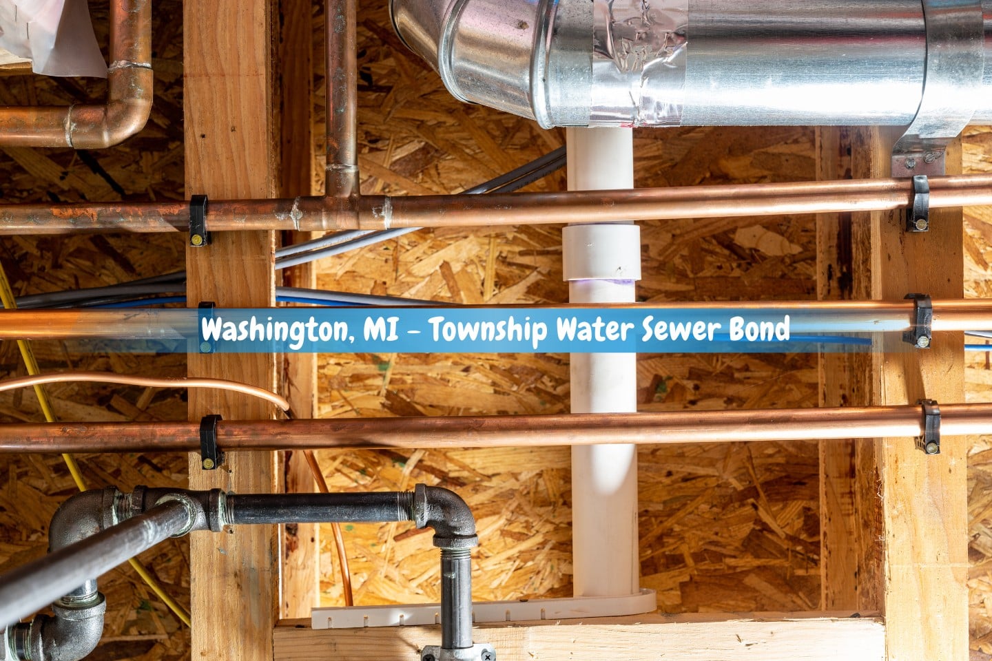 Washington, MI - Township Water Sewer Bond - Typical utility installation in a home by the construction industry.