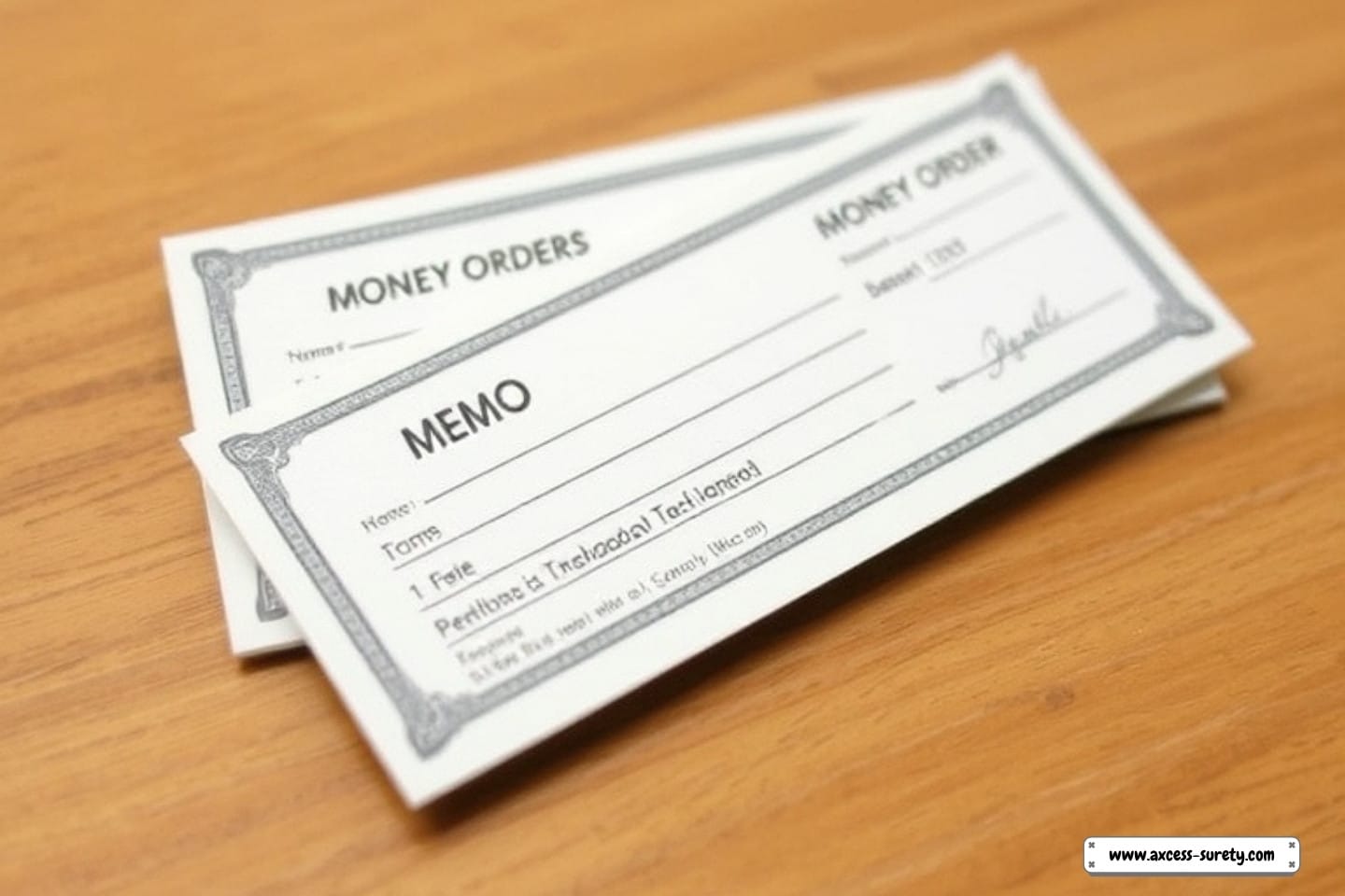 A cheap substitute for cash or personal checks, MEMO money orders can be used to pay for products and services.