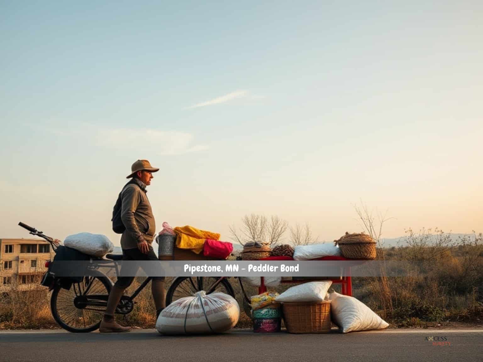 Pipestone, MN - Peddler Bond - A person who travels from place to place, frequently door-to-door, selling items is known as a peddler.