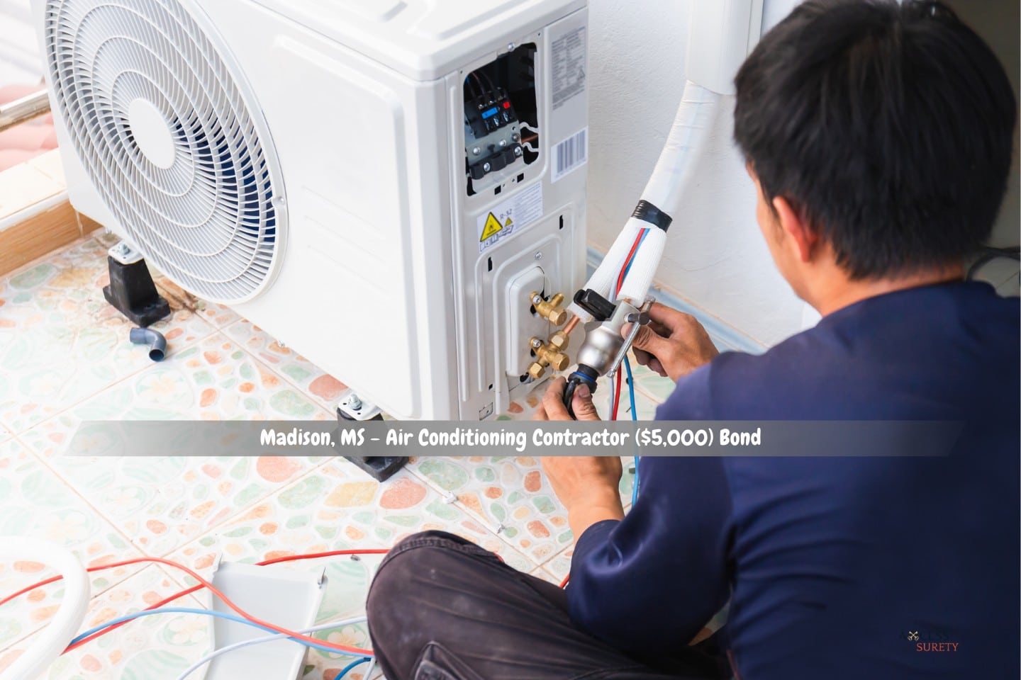 Madison, MS - Air Conditioning Contractor ($5,000) Bond - New air conditioners are installed in houses by air conditioning specialists.