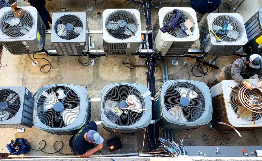 overhead-of-utility-workers-maintaining-outside