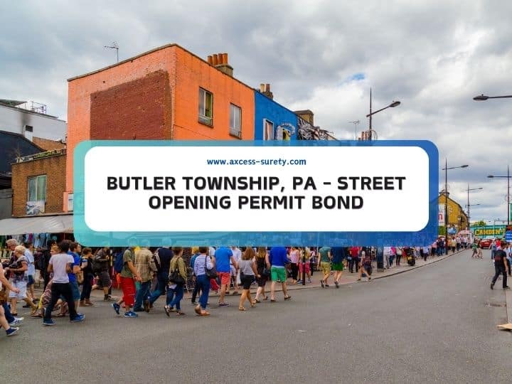 Butler Township, PA - Street Opening Permit Bond