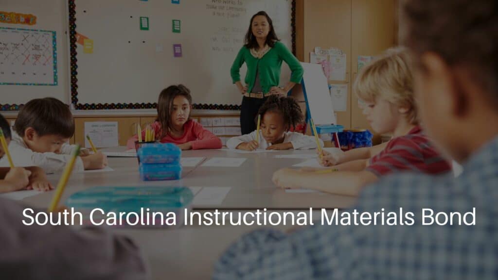 South Carolina Instructional Materials Bond - A teacher instructing an elementary school kids in classroom