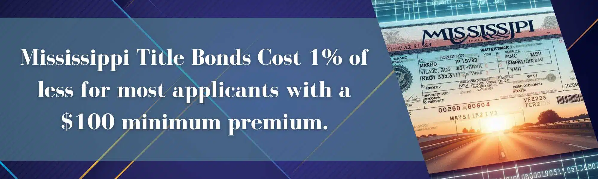 Mississippi Certificate of Title Bonds Surety Bonds by Axcess