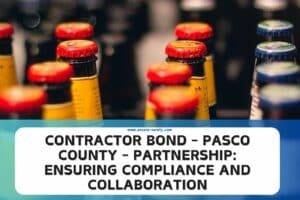 Contractor Bond - Pasco County - Partnership