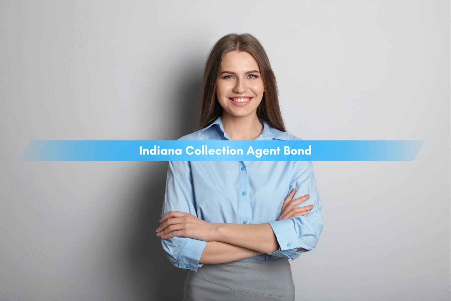 Indiana Collection Agent Bond - A beautiful collection agent smiling in front of a camera.