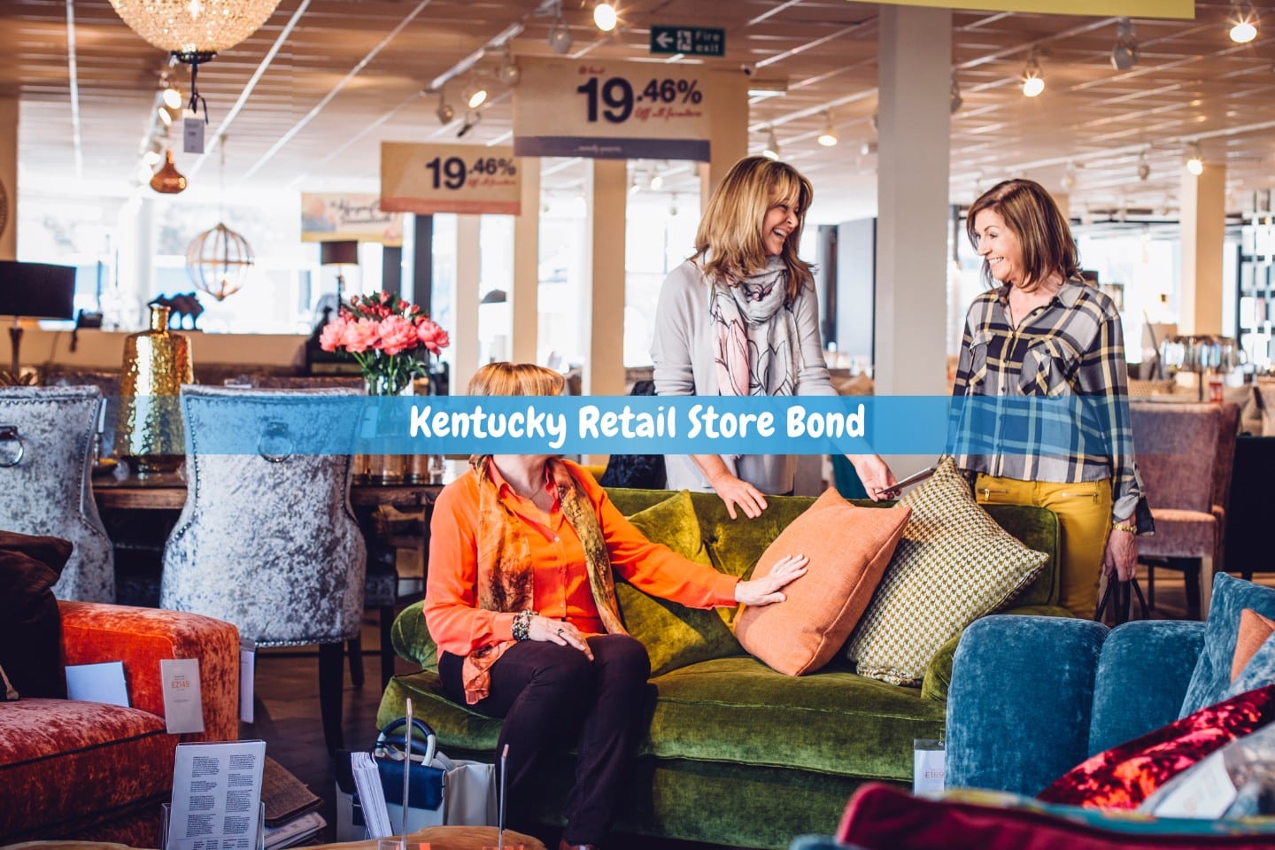 Kentucky Retail Store Bond - Mature ladies visit a furniture store on their way to shop.