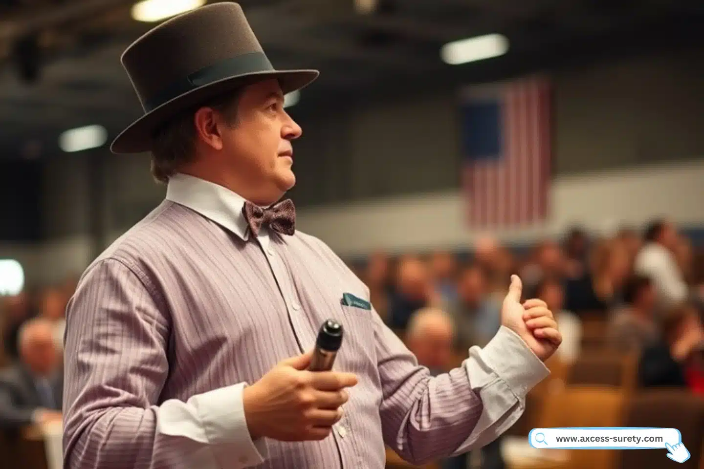 A person who conducts and sells goods at auctions is known as an auctioneer. 