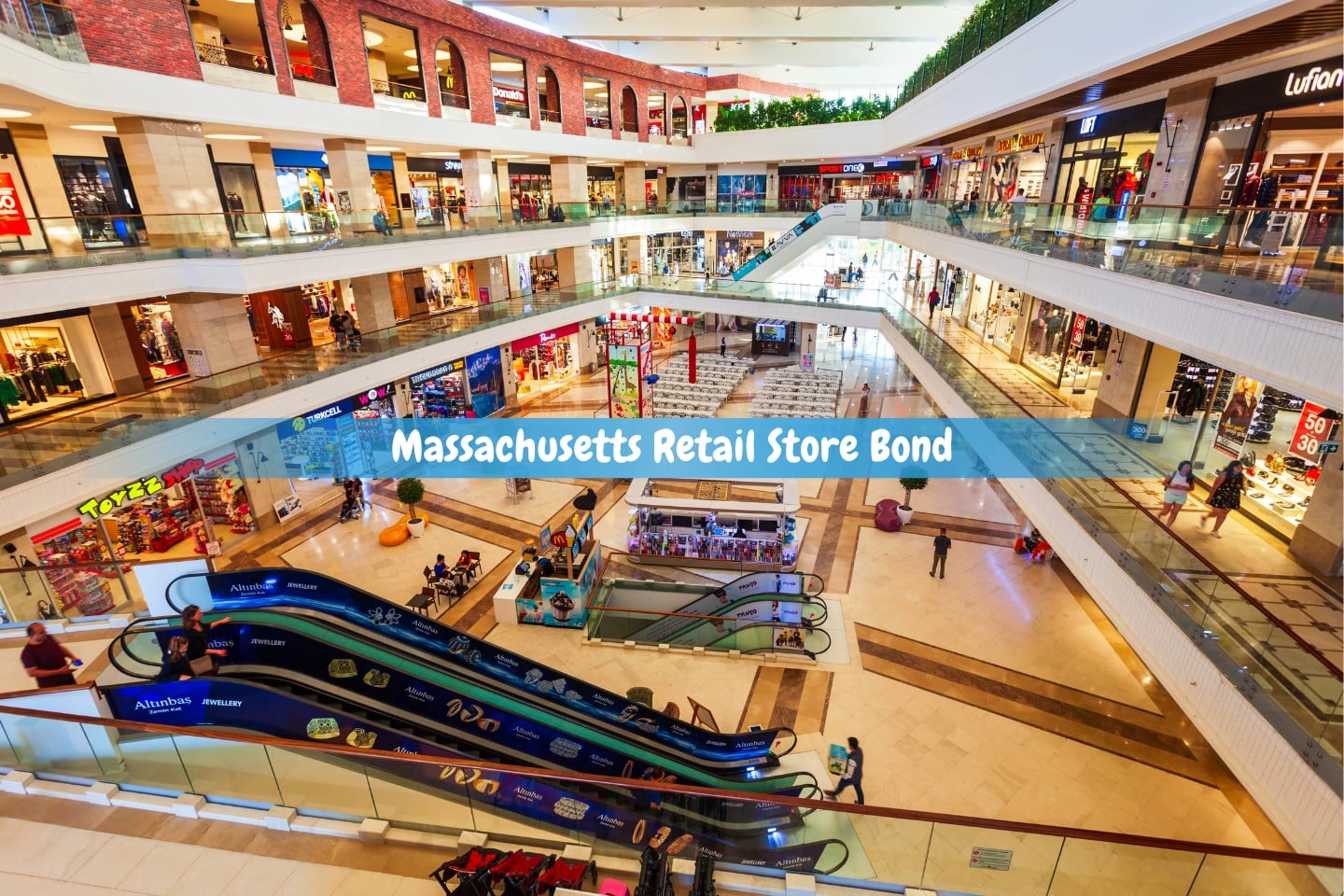 Massachusetts Retail Store Bond - Retail stores are located within shopping malls.