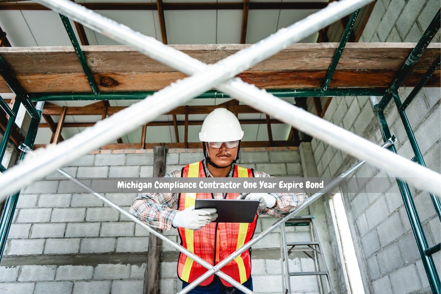 Michigan Compliance Contractor One Year Expire Bond - An engineer evaluates a home's structural soundness and conducts construction site inspections.