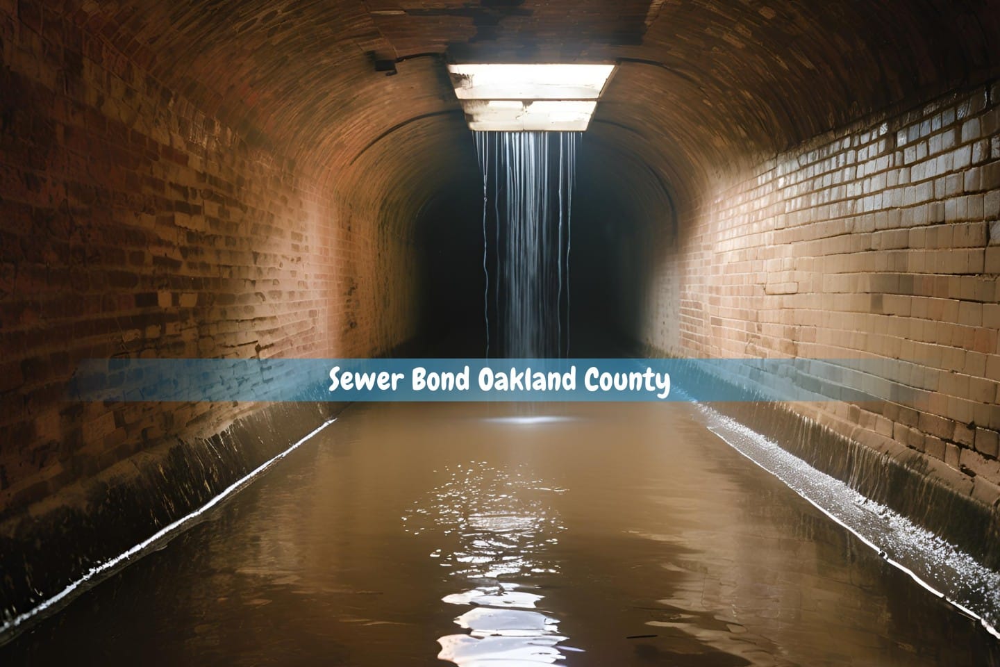 Sewer Bond Oakland County - A pouring water inside a sewer.